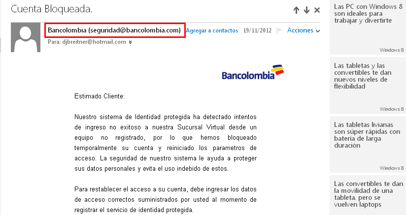 Phishing en Bancolombia | Página 10