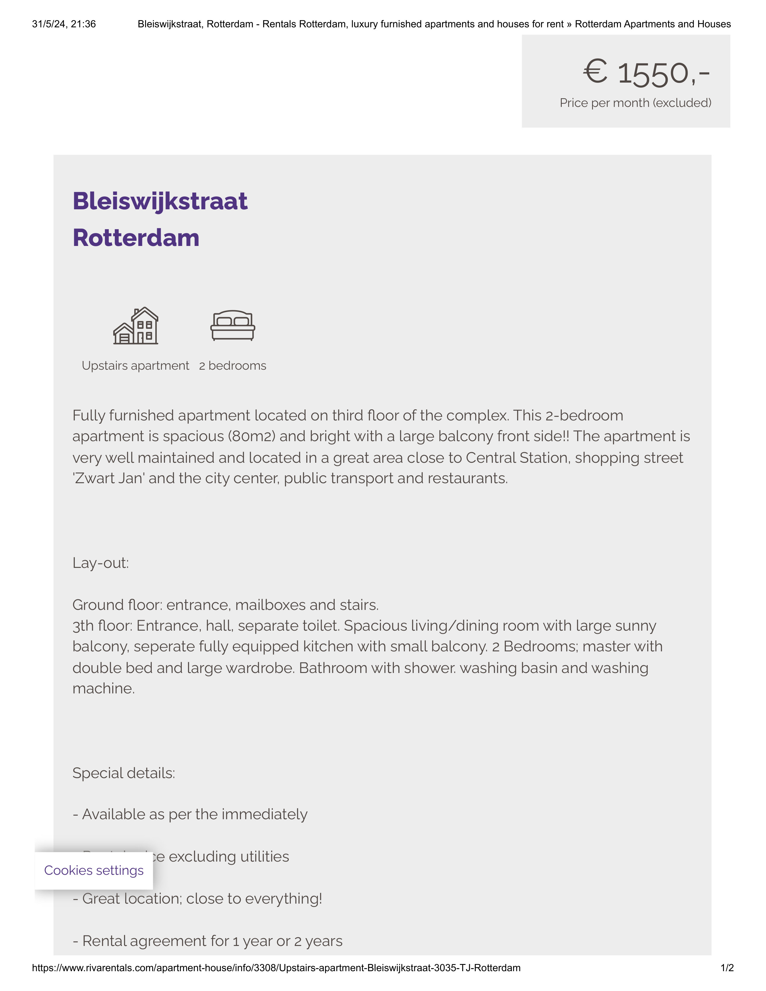Rotterdam - Rentals Rotterdam, luxury furnished apartments and houses for rent » Rotterdam Apa...jpg