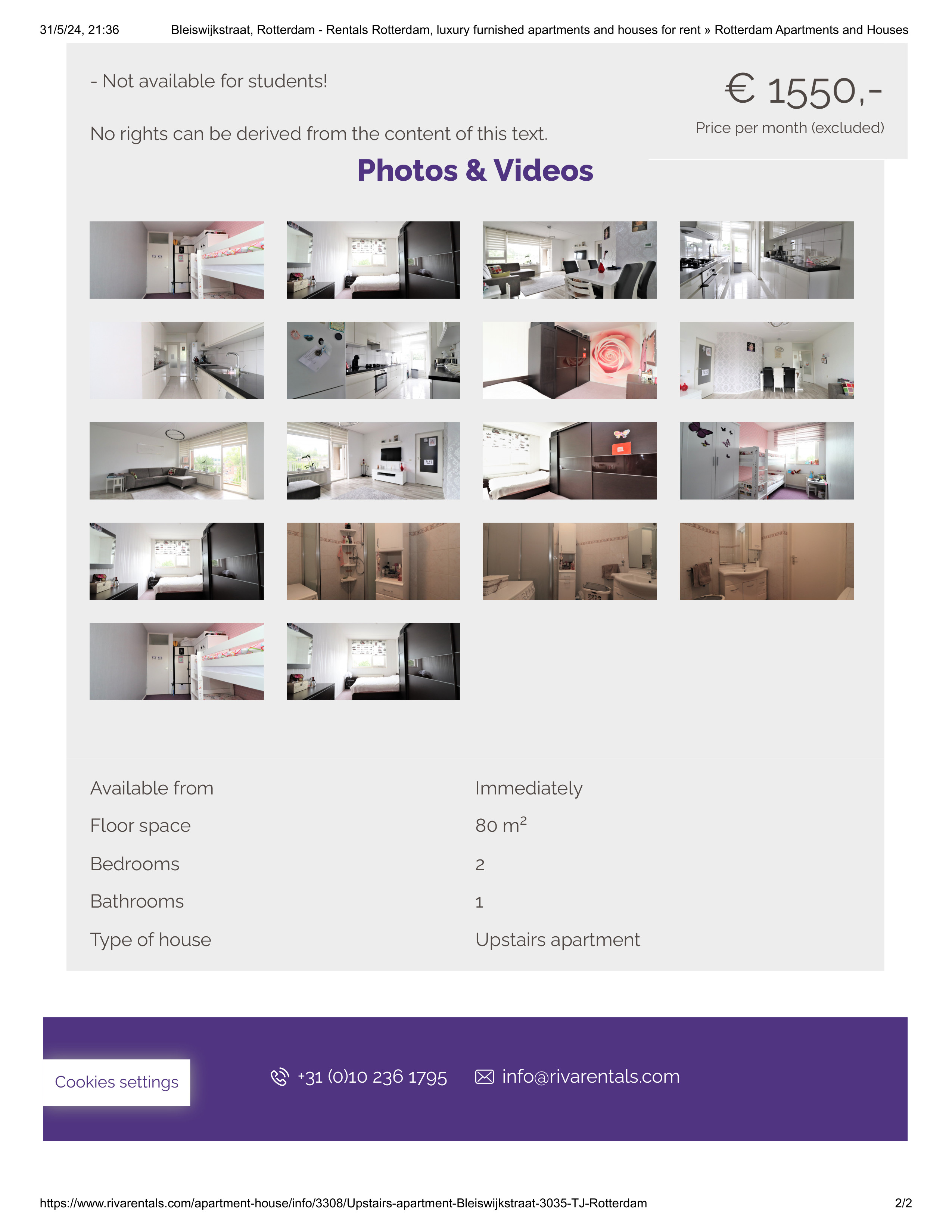 Rotterdam - Rentals Rotterdam, luxury furnished apartments and houses for rent » Rotterdam Apa...jpg