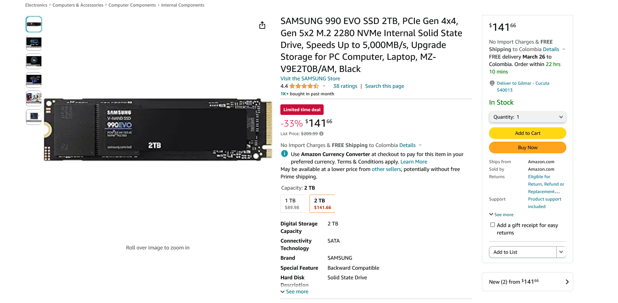 Screenshot 2024-03-15 at 21-34-54 Amazon.com SAMSUNG 990 EVO SSD 2TB PCIe Gen 4x4 Gen 5x2 M.2 ...png